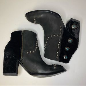 Double D Ranch L 006-1 Tahoma Black Ankle Boot